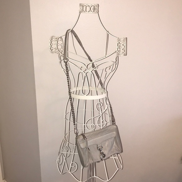 Rebecca Minkoff Gray Crossbody Mini Mac - Picture 1 of 8